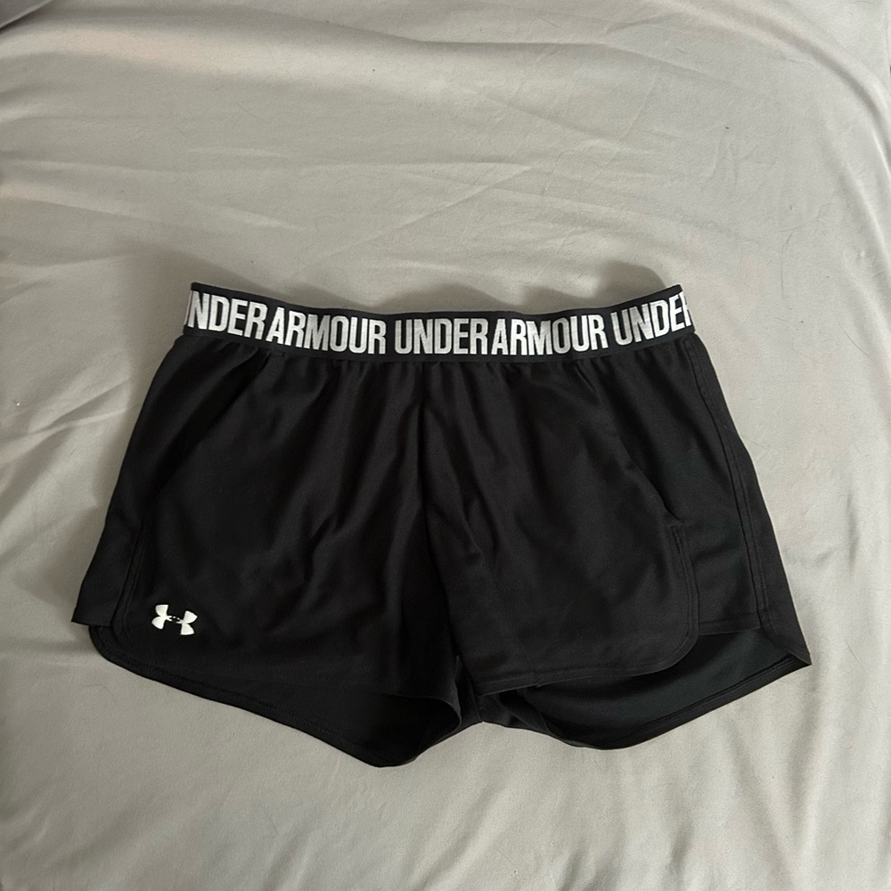 Under Armour Black Athletic Shorts Lightweight Performance